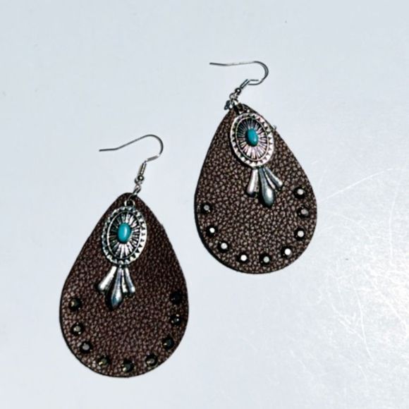 Boho statement earrings A137 - Picture 2 of 4